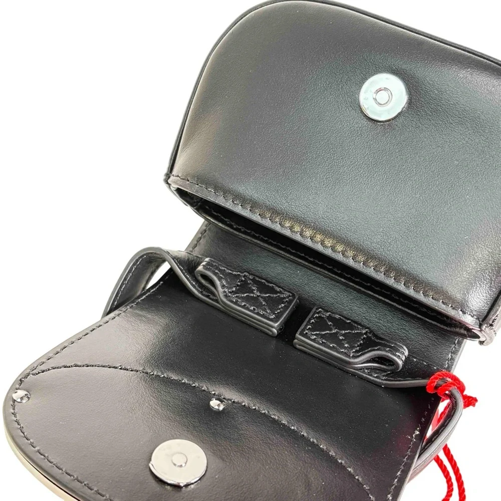 Diesel X08709 PR818 T8013 Mini Nappa Leather Shoulder Bag - Black - Picture 8 of 15